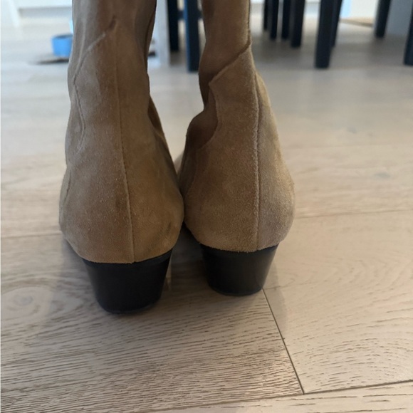 By Anthropologie Western Boots in Brown Tan Suede Size EU 37 *Worn Once* - Picture 15 of 16